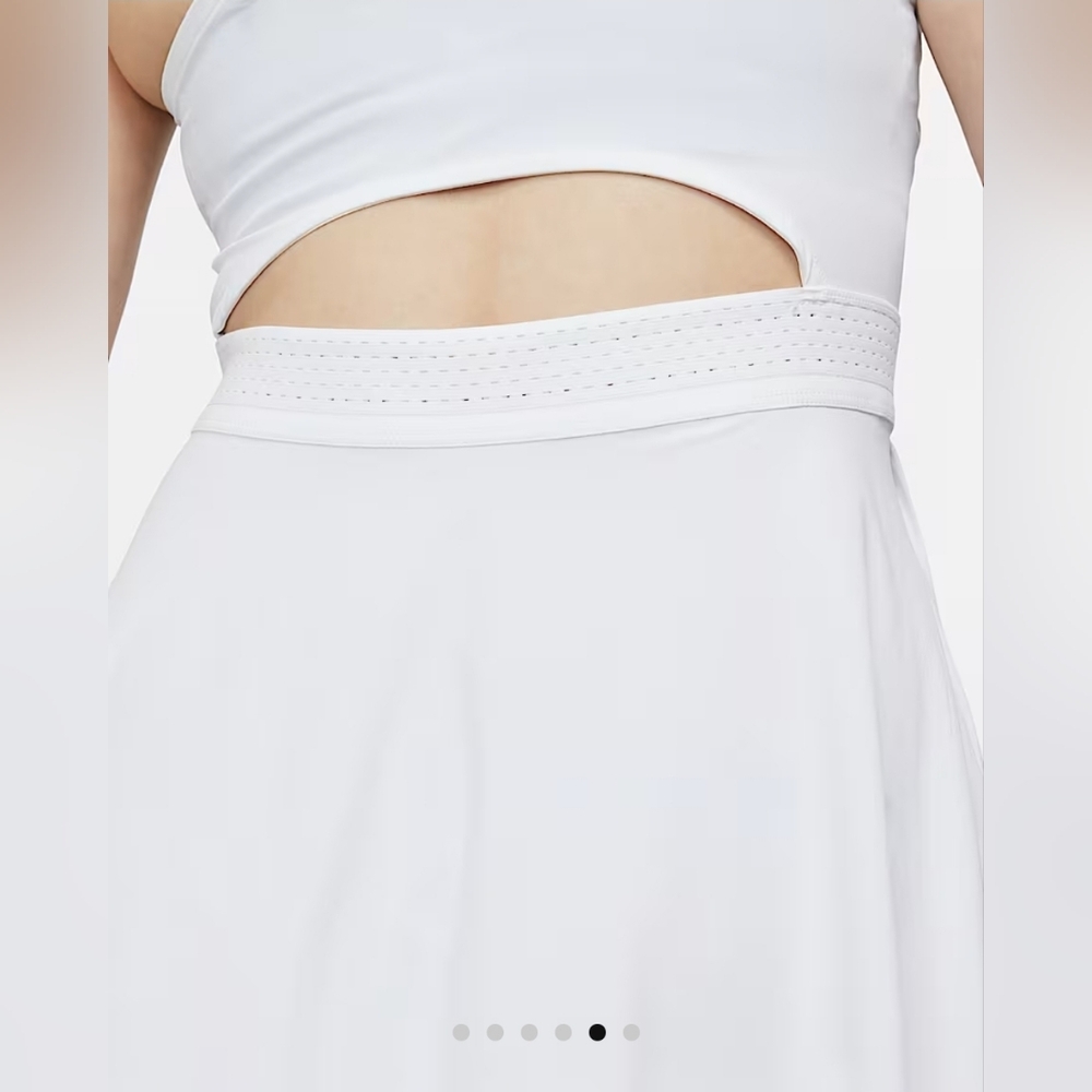 Nike Dri-FIT Advantage White Athletic Dress Size L - Picture 2 of 7